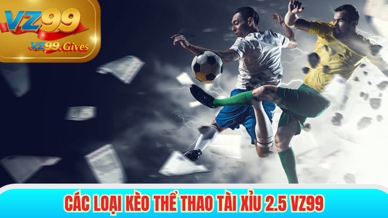các loại kèo thể thao tài xỉu 2.5 vz99