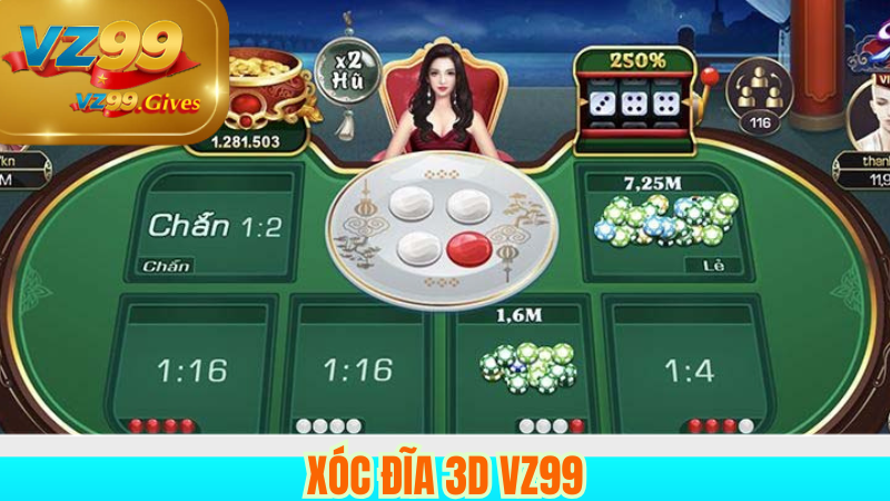 Game 3D VZ99 Hot Nhất Xóc Đĩa, Tài Xỉu, Bầu Cua Siêu Thực